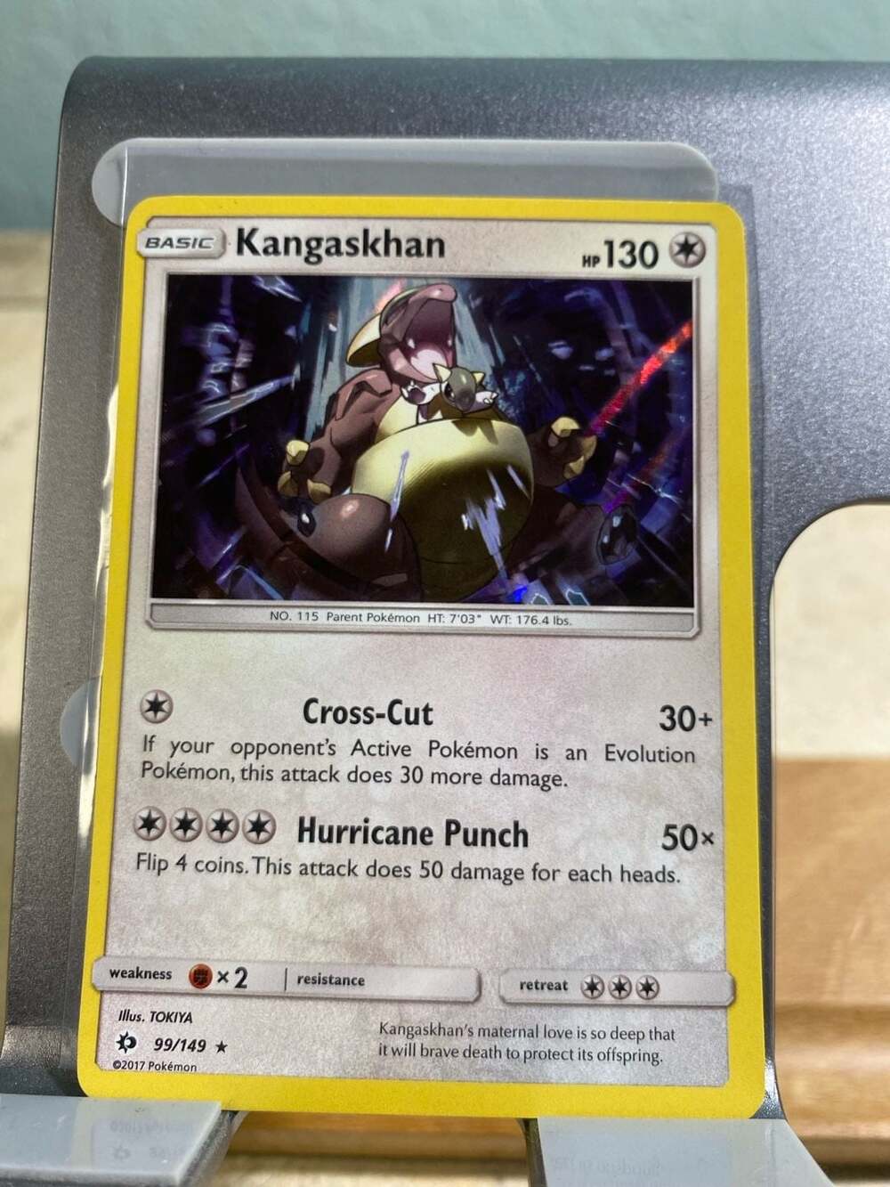 Kangaskhan 99/149 Rare Holo Sun & Moon Base Set Pokemon Card